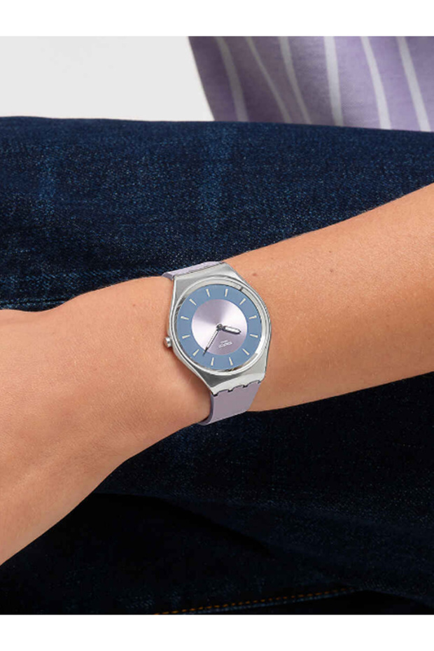 Syxs157 Swatch Lyrically Lavender Wrist Watch Syxs157
