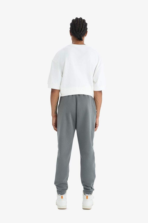DeFactoFit NBA Wordmark Kalın Jogger Eşofman Altı Standart Fit Beli Bağcıklı Cepli D8618AX25SP - 8