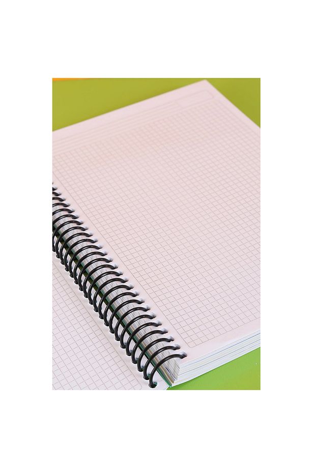 My Lesson 8+4 12 Bölmeli 300 Yaprak Kareli Çizgili Sayfalar PP Kapak A4 Spiralli Defter - 6