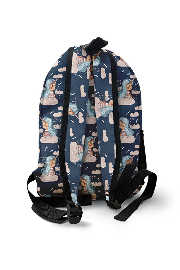 Unicorn Clouds Patterned Backpack - 2