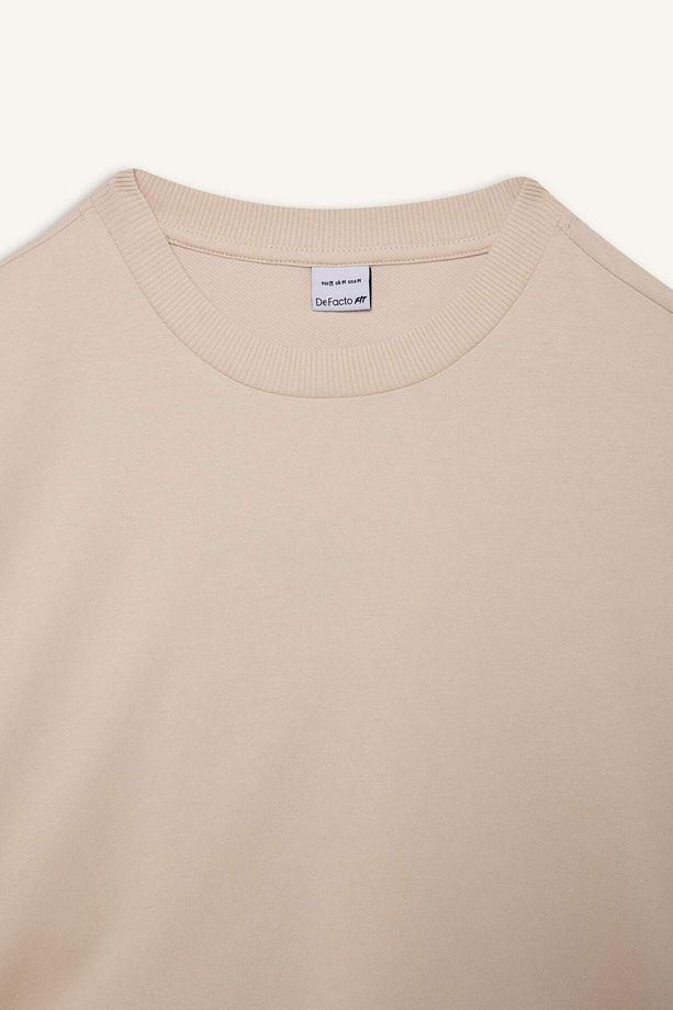 DeFactoFit Bisiklet Yaka Basic Düz  Sporcu Sweatshirt D7119AX25SP - 8