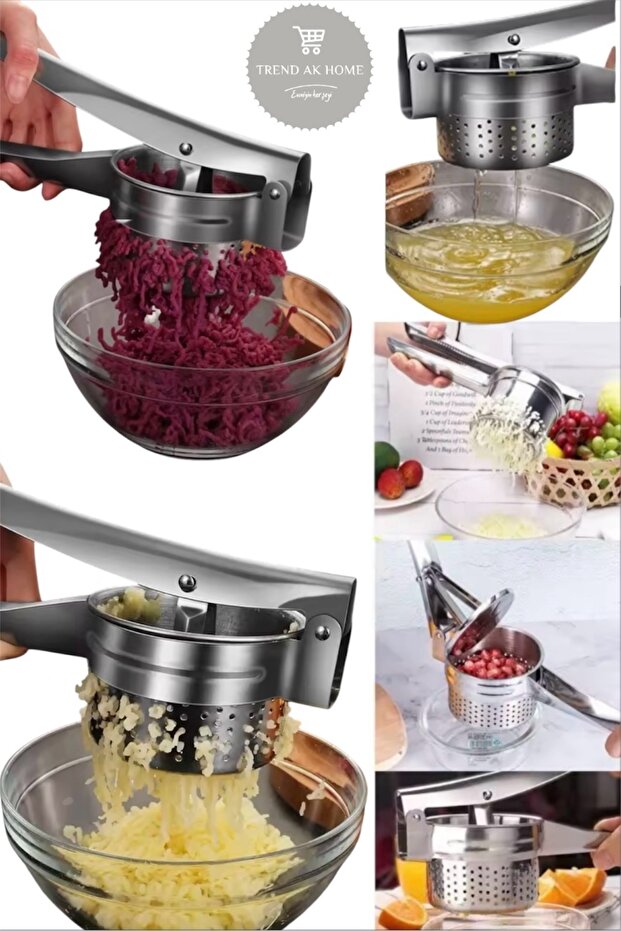 Potato Masher Potato Puree Maker Citrus Juicer Boiled Vegetable Masher