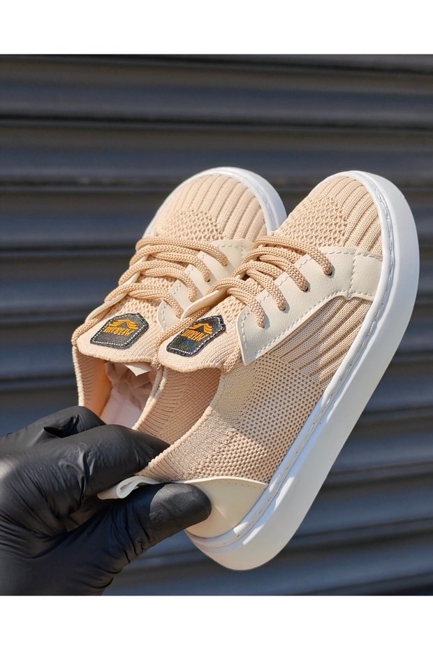 Çocuk Ayakkabı,Ağzı Lastikli Triko Örme - 1