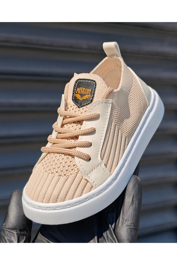 Çocuk Ayakkabı,Ağzı Lastikli Triko Örme - 5