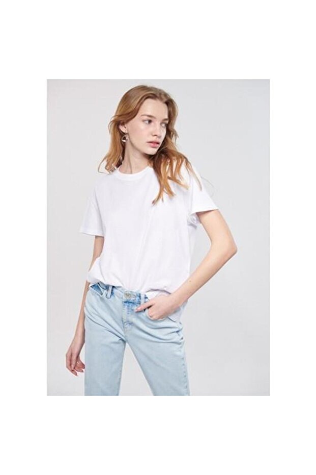 Kadın Basic Tişört - 1