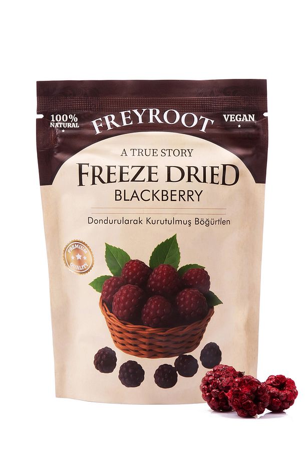 Dondurularak Kurutulmuş Böğürtlen – Freeze Dried Sağlıklı Çıtır Böğürtlen – Katkısız Meyve Kurusu - 5