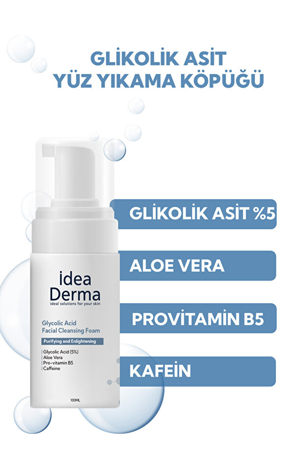İdea Derma Glikolik Asit Yüz Yıkama Köpüğü 100 ml - 2
