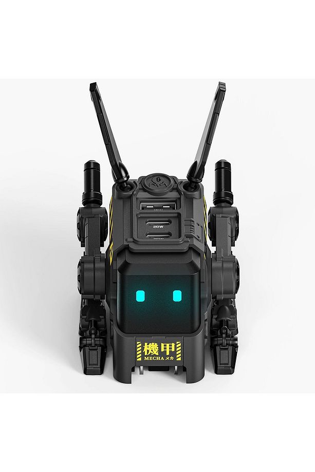 Alpha65 Gri Robot Figürlü 65w Hızlı Şarj Adaptörü - 5