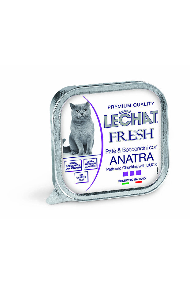 Cat Wet Food Pate & Chunkies Duck - 100g - Lechat Fresh by Monge