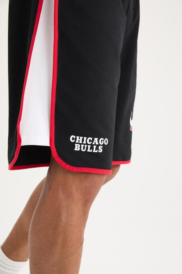 Fit Nba Chicago Bulls Regular Fit Kısa Paça Pamuklu Şort A3822ax23sm - 7