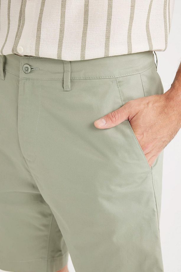 Regular Fit Gabardin Bermuda Şort C7684ax24sm - 7