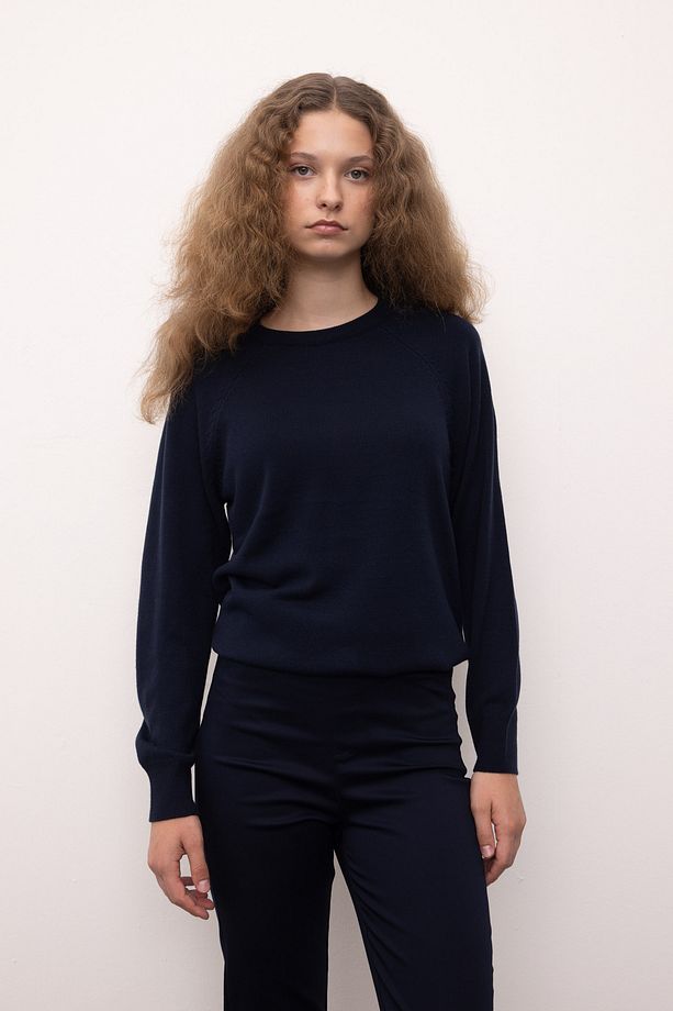 Regular Fit Bisiklet Yaka Basic Kazak I6913az23wn - 3