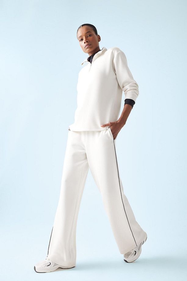 DeFactoFit Wide Leg Geniş Paça Standart Boy Modal Sporcu İnce Pantolon D7128AX25SP - 1