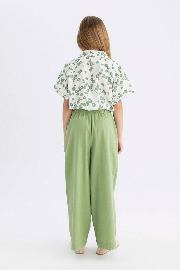 Kız Çocuk Wide Leg Geniş Paça Pamuklu Pantolon B5045a824hs - 6