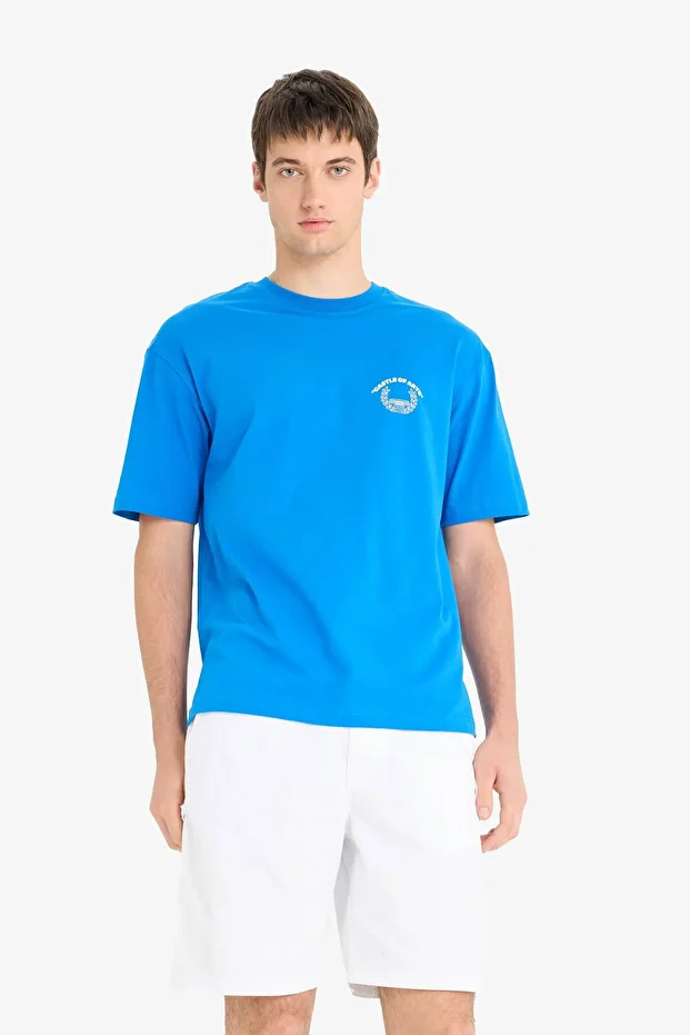 %100 Pamuk Regular Fit Bermuda Şort E1231AX25SM - 4