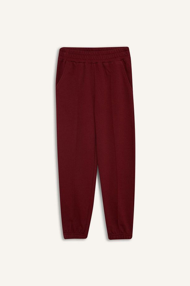 Kız Çocuk Beli Lastikli Basic Düz Jogger Eşofman Altı X9036a625au - 7