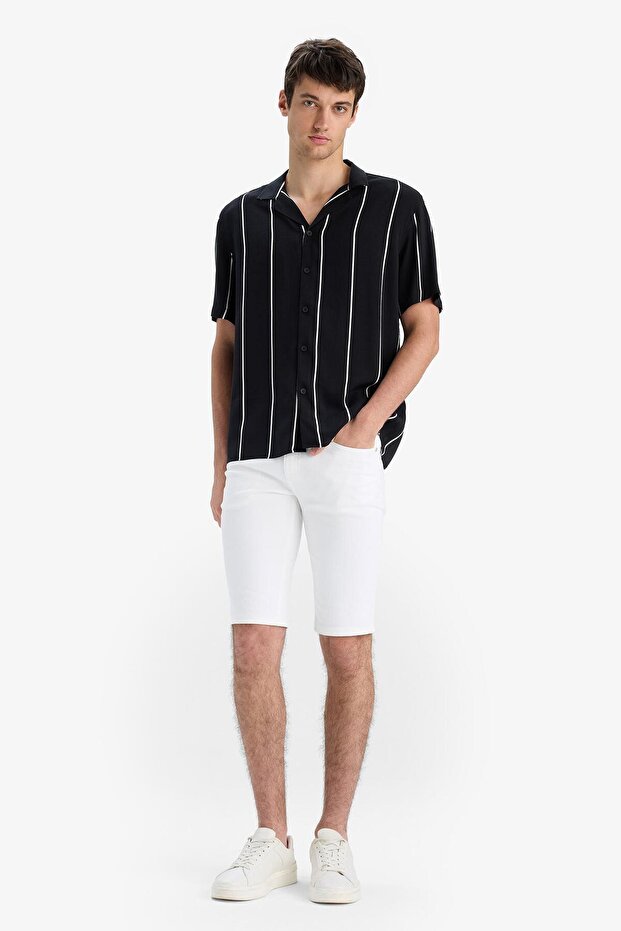 Slim Fit Jean Bermuda - 2