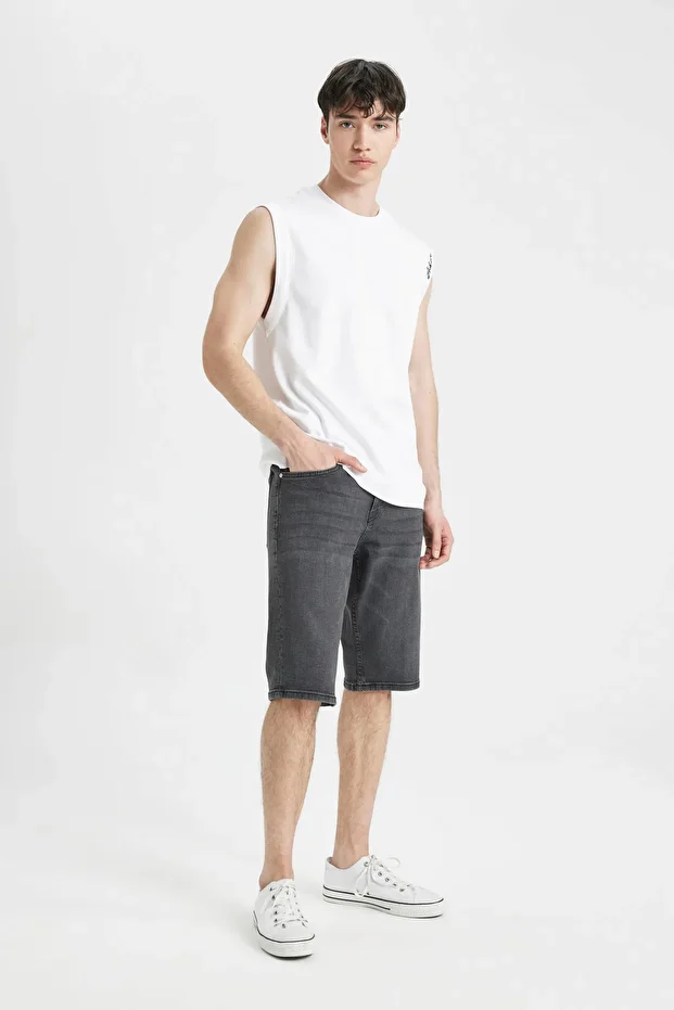 Regular Fit Jean Bermuda Şort A4804ax23sm - 2