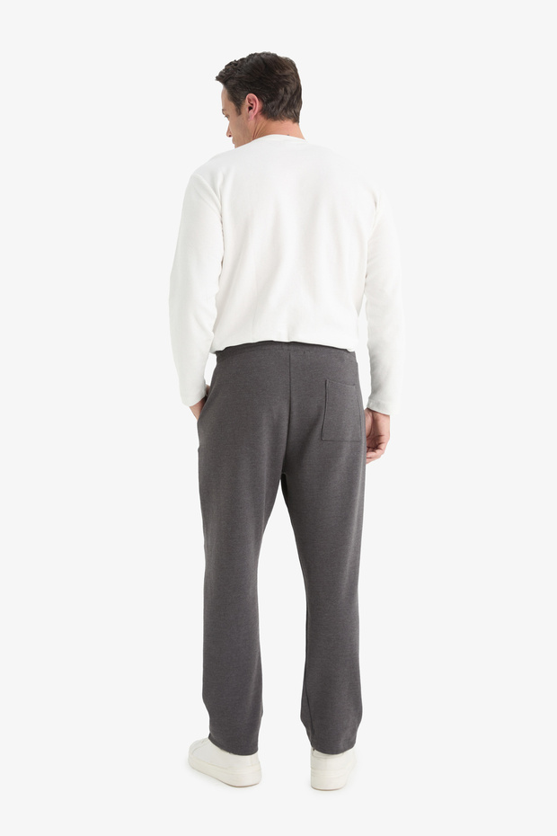Regular Fit Cepli Düz Paça Dokulu Eşofman Altı D7603ax25sp - 6