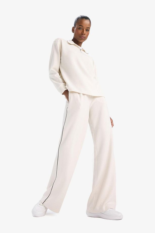 DeFactoFit Wide Leg Geniş Paça Standart Boy Modal Sporcu İnce Pantolon D7128AX25SP - 3