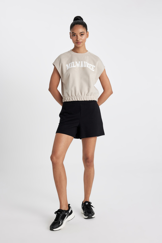 DeFactoFit Oversize Geniş Kalıp Kısa Paça Sporcu Şort C6135AX25SM - 2
