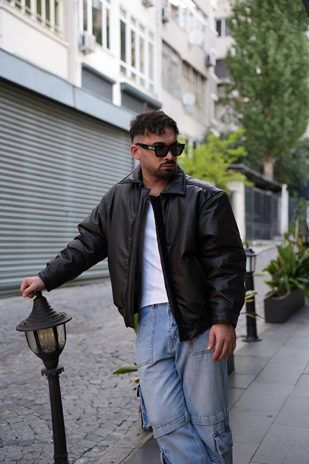 ERKEK KIŞLIK DERİ MONT - 3