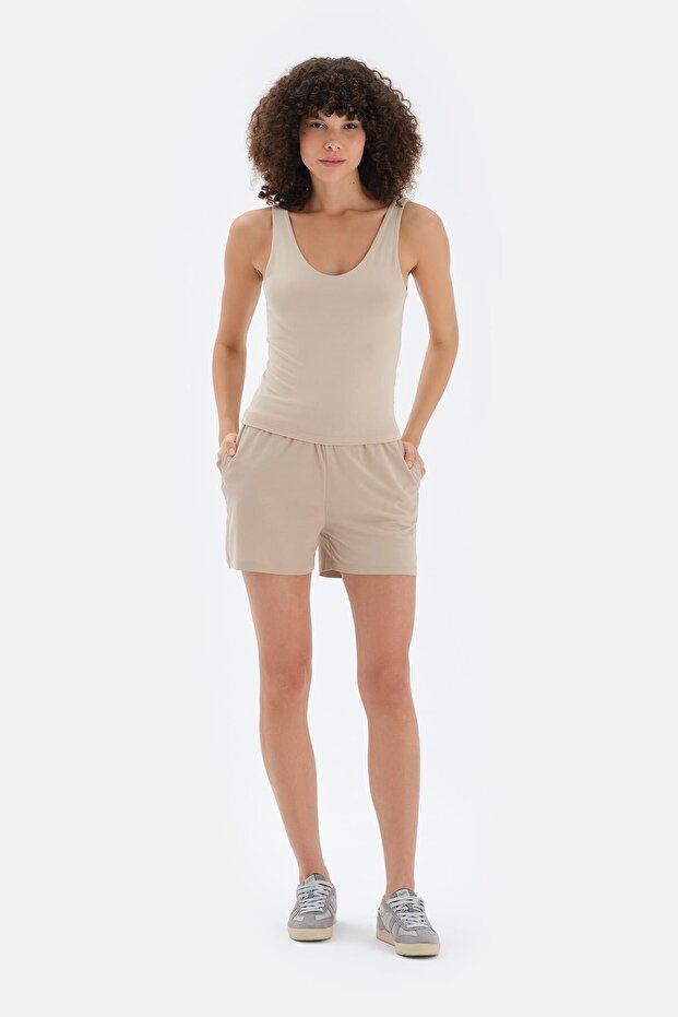 Taş V Yaka Kalın Askılı Atlet - 4