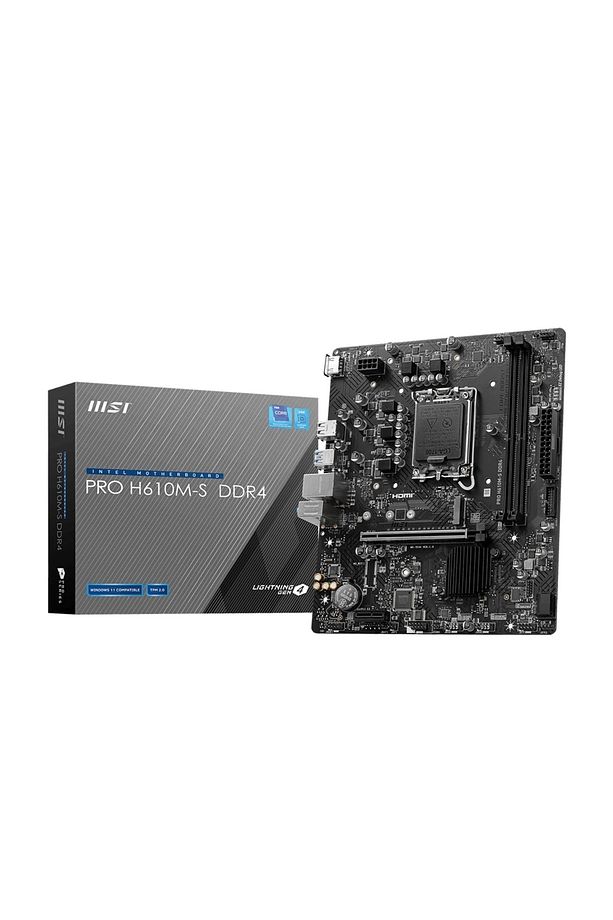 Pro H610M-S DDR4 (3200MHz)OC M.2 HDMI PCIe 4.0 1700P mATX Anakart - 1