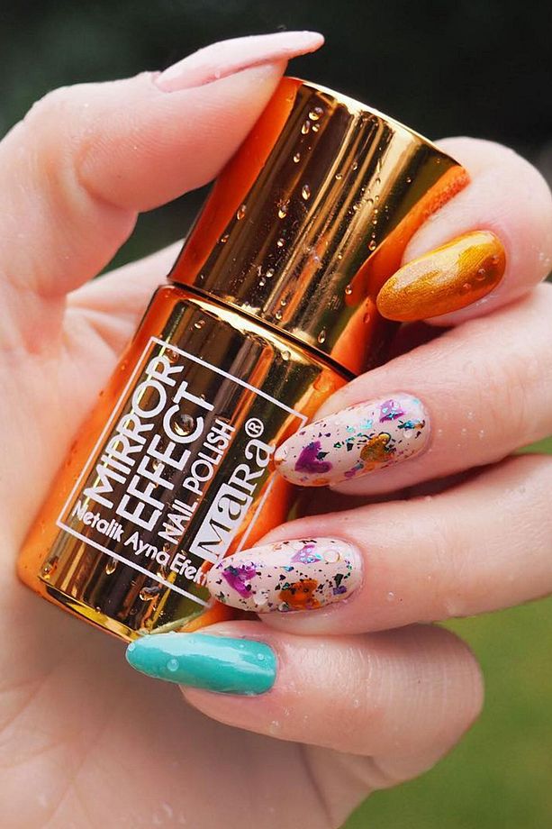 Yeni Mirror Effect Nail Polish 15 ml - Bakır - 1