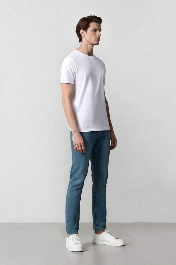 Pedro Slim Fit Dar Kalıp Normal Bel Dar Paça Jean Pantolon E3366AX25SP - 3