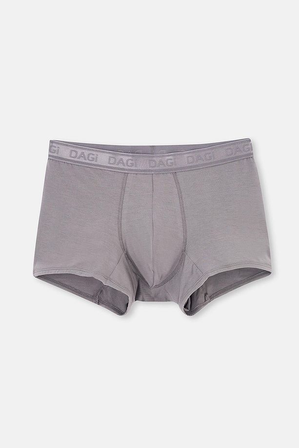 Gri-Siyah 3'lü Desenli Micro Modal Boxer - 6