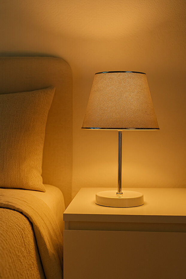 Slim Abajur Masa Lambası Gri E95G - 2