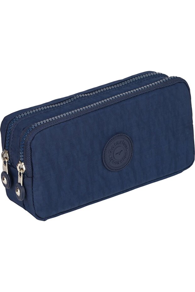 Rlx-124 Two-eyed Clinker Fabric pen holder school college bag DARK BLUE