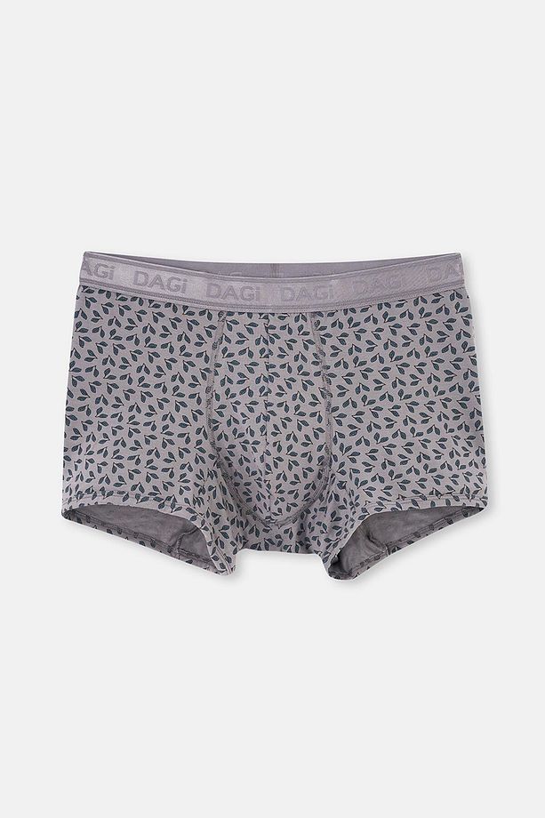 Gri-Siyah 3'lü Desenli Micro Modal Boxer - 2