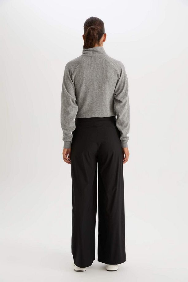 DeFactoFit Wide Leg Geniş Paça Cepli Sporcu Dokuma Pantolon C9416AX25SP - 6