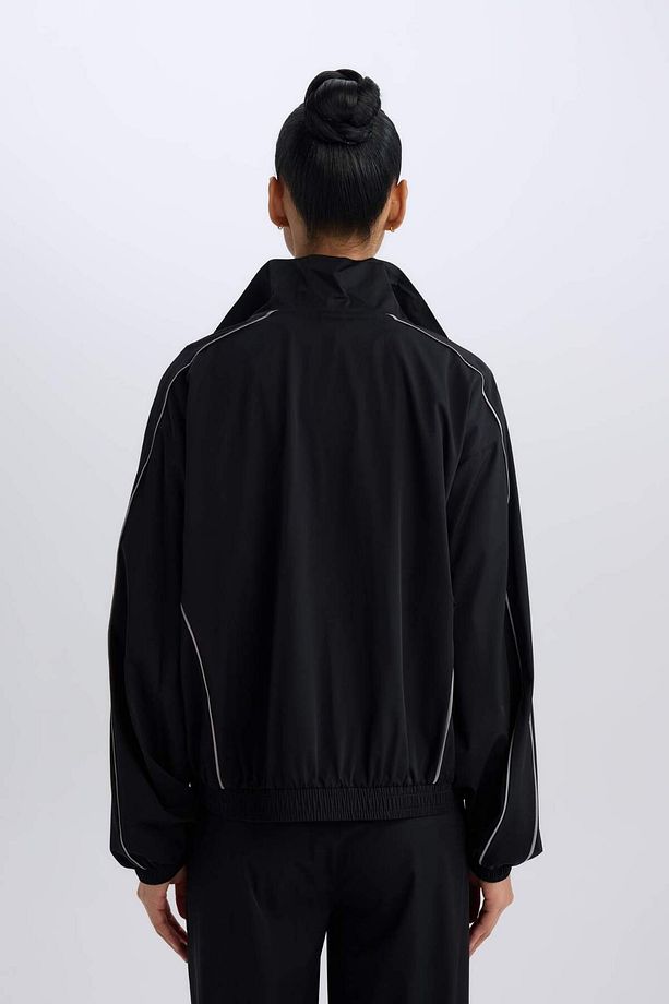 DeFactoFit Oversize Geniş Kalıp Cepli Dokuma Sporcu Fermuarlı Hırka C9625AX25SP - 7