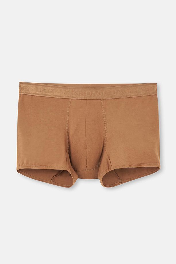 Açık Kahve-Lacivert 3'Lü Desenli Micro Modal Boxer - 3