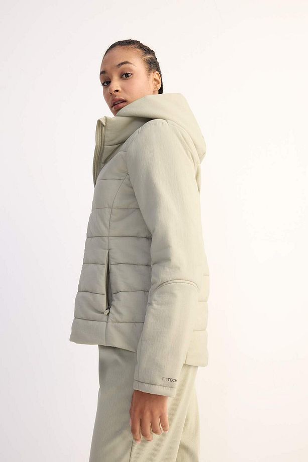 DeFactoFit Su İtici Cepli Fermuarlı Kapüşonlu Mont D6089AX25SP - 2