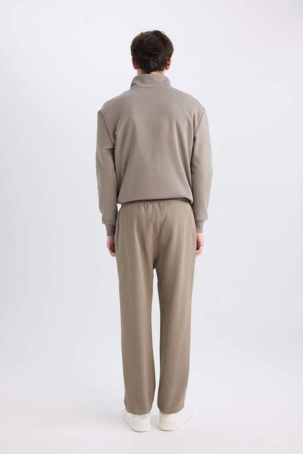 Regular Fit Eşofman Altı İçi Polarlı Basic Düz Cepli Beli Bağcıklı Düz Paça D7836AX25SP - 8