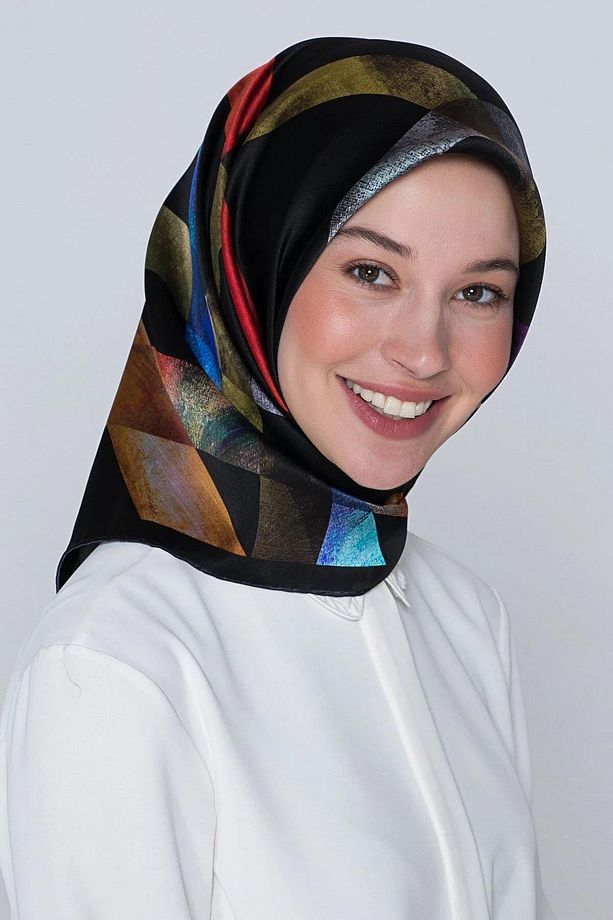 Nostalji Serisi İpek Twill Eşarp 8105D-36 - 3