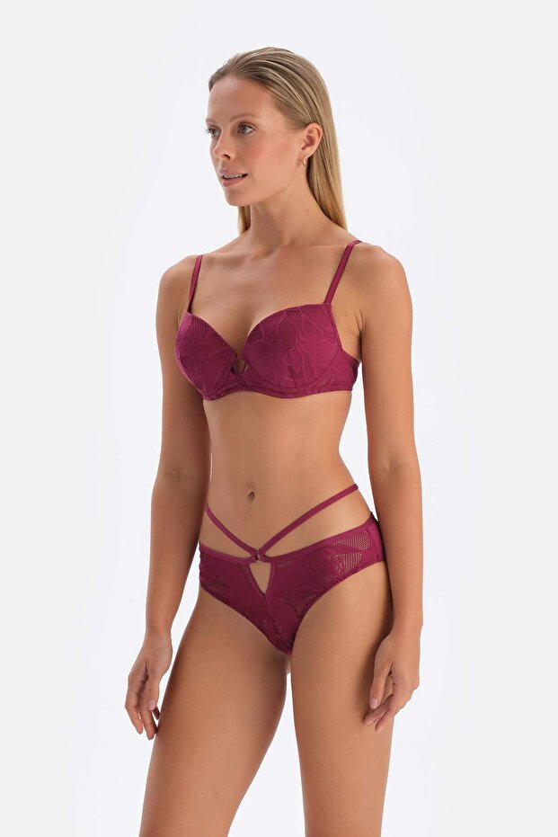 Mürdüm Dantelli Hıpster Külot - 4