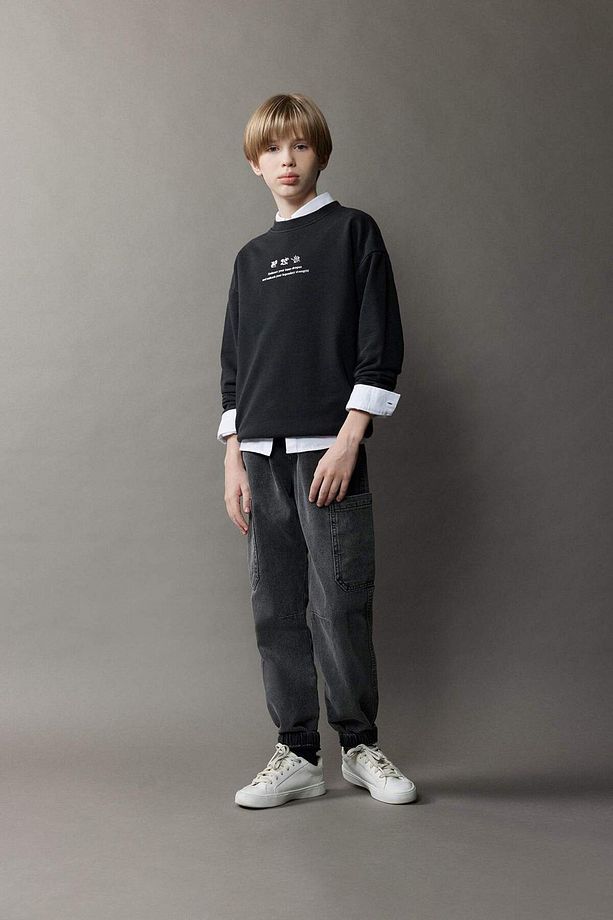 Erkek Çocuk Jogger Fit Jean Pantolon D7037A825SP - 1
