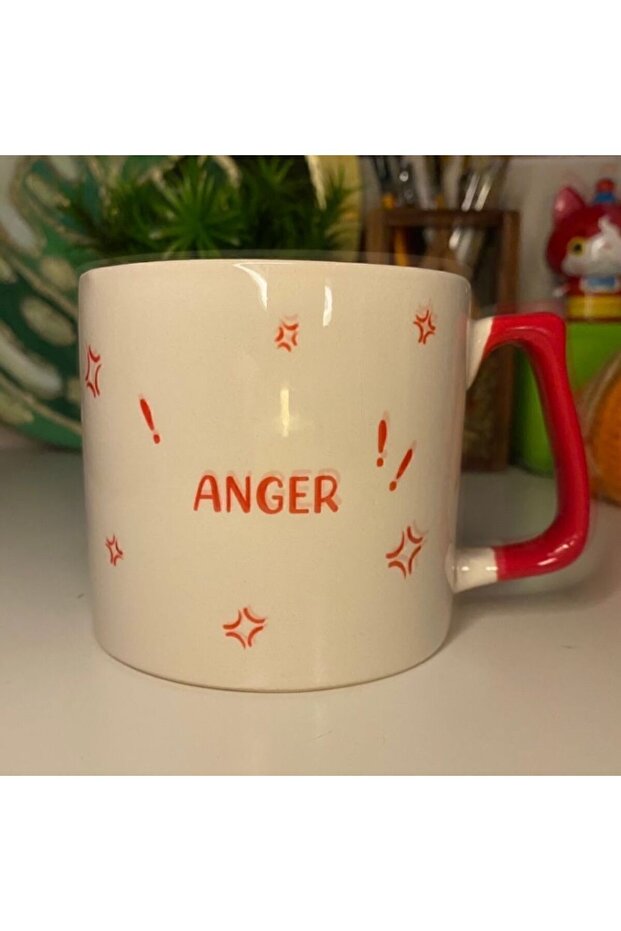Reverse Face Anger Patterned Anger Mug - 2