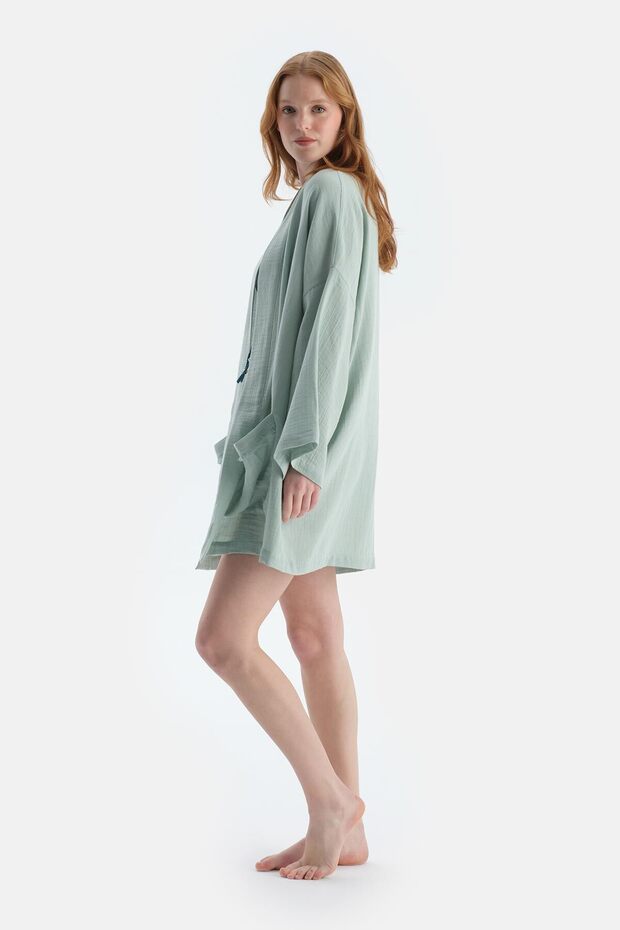 Mint Yeşili Kimono - 3