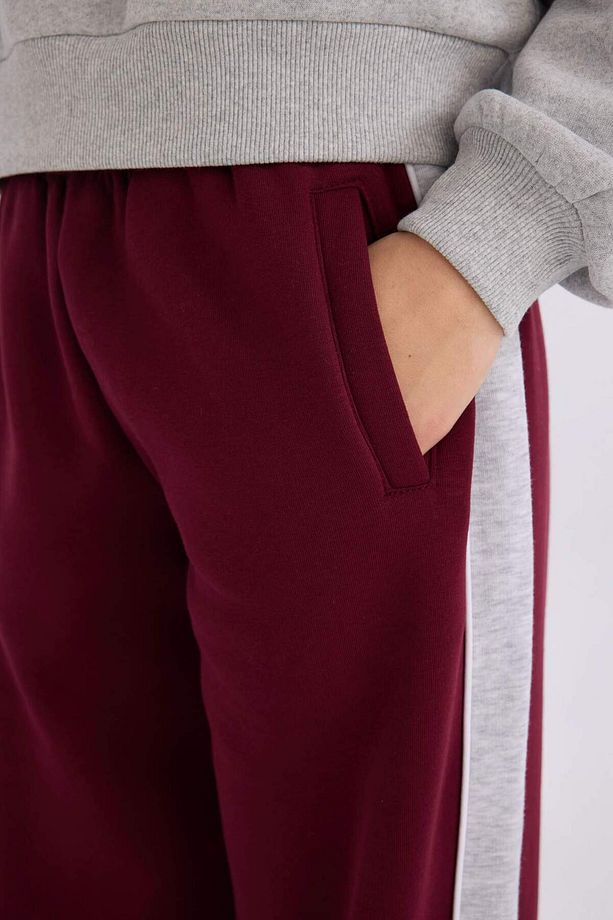 Regular Fit Kalın Eşofman Altı Beli Lastikli Basic Düz Geniş Bol Paça E4900AX24CW - 5