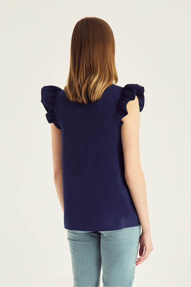 2231 BLUZ LACİVERT - 3