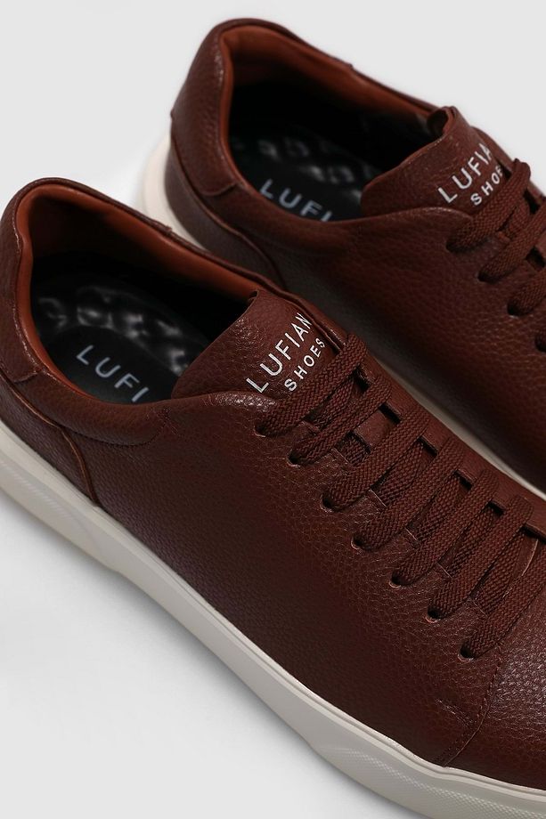111230187 Tommy Casual Deri Erkek Sneaker Ayakkabı TABA - 7