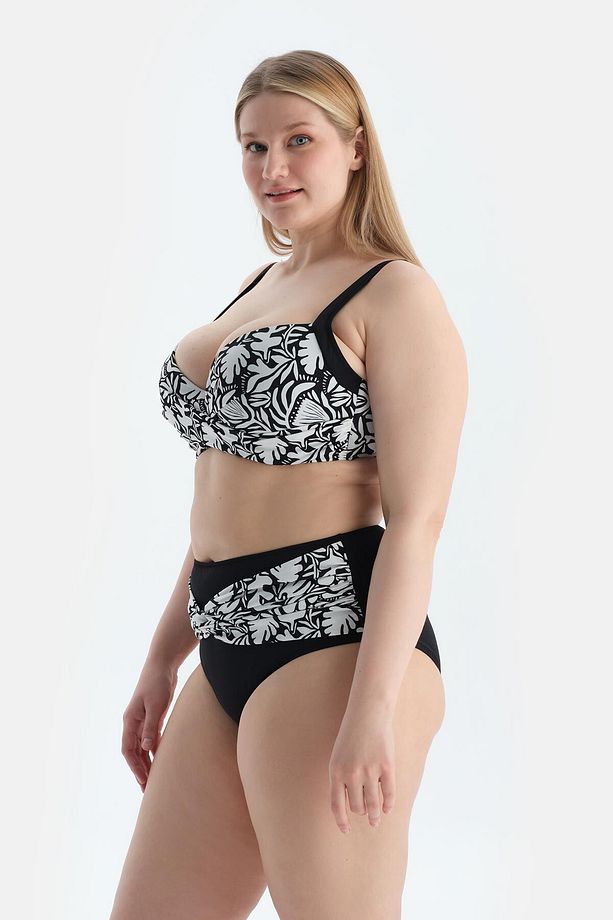 Multicolor Yüksek Bel Bikini Alt - 3