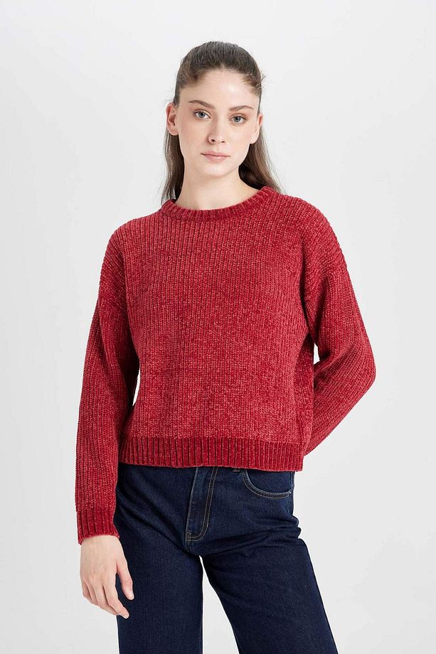 Regular Fit Bisiklet Yaka Triko Kazak C6227AX24CW - 3