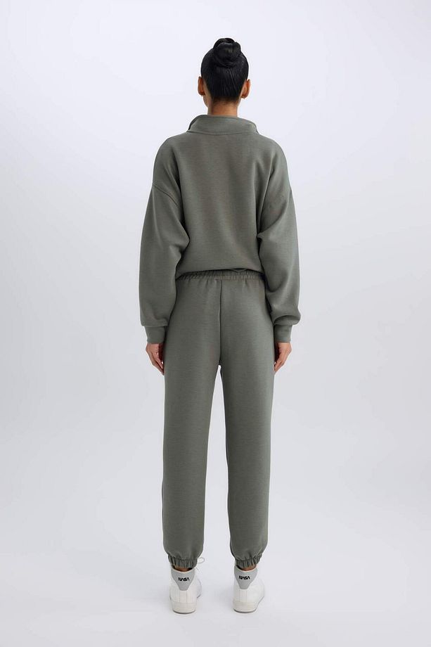 DeFactoFit Standart Fit Uzun İnce Jogger Eşofman Altı Cepli Beli Paçası Lastikli E3546AX24WN - 7